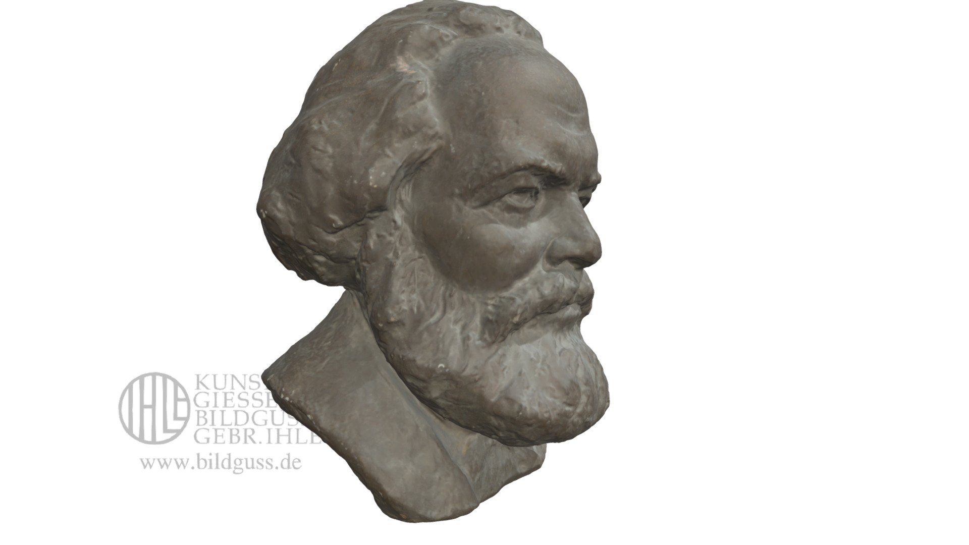 marx réduit 3d modèle gussbronze 4a32382 3D print model - Mito3D