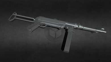 fucile mitragliatore mp40 schmeisser Scarica gratuito 3d modello 3ddomino edc20d2 3d print model - Mito3D