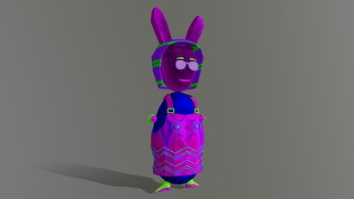 mashera rabbit lowpoly character - download free 3d model roboflover b6e172c 3d print model - Mito3D