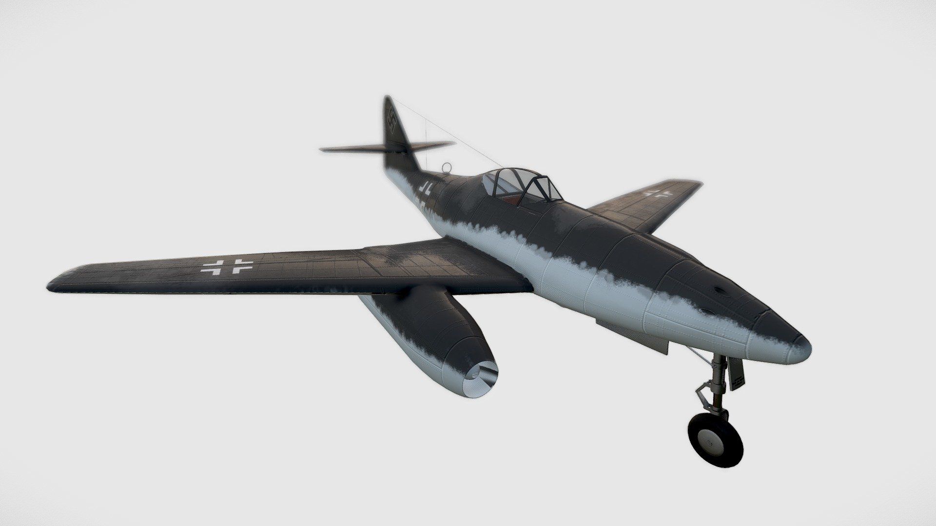 me 262 - modelo 3d chemicalfx yt 1f99644 alemán jet de combate la 2 ª guerra mundial 3D print model - Mito3D