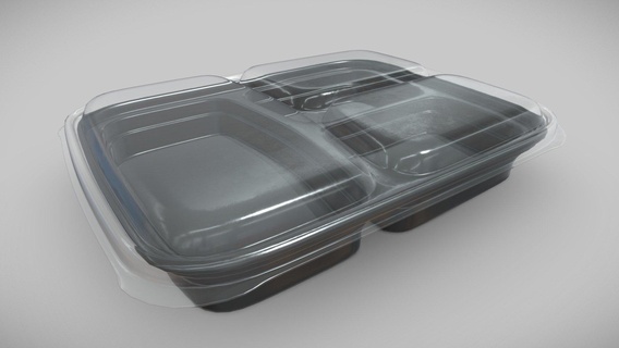 meal prep containers - disposable buy royalty free 3d model we3do we3domodel food storage packaging recycling paper pack cardboard foam biodegradable stackable polystyrene compartment container-box packet styrofoam cardboard-box container plastic serveware 3d print model - Mito3D