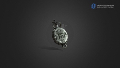 medallón nieuwe tijd 17de 18de eeuw 3d modelo tijdlab 0960201 3d print model - Mito3D