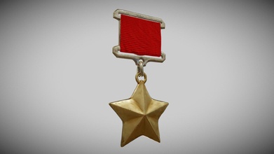 medal gold star - buy royalty free 3d model aksdev fa8d8e6 3d print model - Mito3D