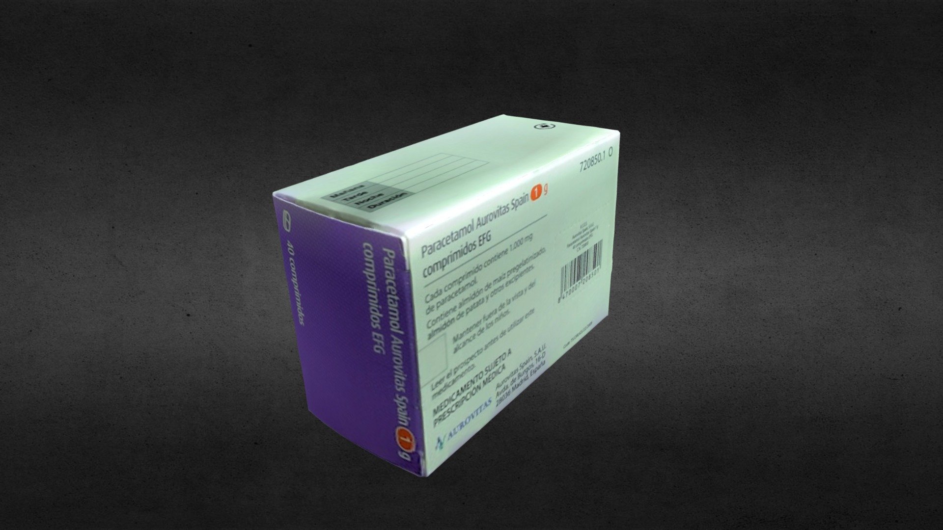 medicine paracetamol 1g - download free 3d model badwolfmx3 2c42b54 3D print model - Mito3D