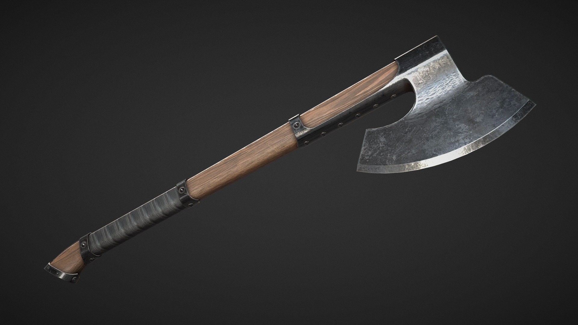 medieval axe 04 - buy royalty free 3d model don falcone fbd7ab9 3D print model - Mito3D