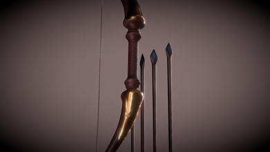 medieval bow arrow - download free 3d model anil gurung cgdude0007 33209af hi there having more than 5 years experiece field animation modeling texturing through blender modeled rigged ready animate it&rsquo s come all pbr textures 3d print model - Mito3D