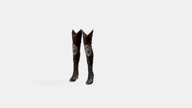 medieval female high heel tigh boots - buy royalty free 3d model 3dia c0027bf warrior top non-overlapping clean uvs rigth left share same uv quads fbx obj gltf usdz game ready can fitted virtually any character little bit fiddleing we do many different characters 2048 px textures baked albedo ao normals roughness secular please ask other questions tos -our models&rsquo derivative versions changing texture form used resold platform providing doesn&rsquo t resemble original minor tweaks not accepted -you use our items you wish video published media production &ldquo is&rdquo your games source files can&rsquo downloaded item main selling rest usage subject standard licensing 3d print model - Mito3D