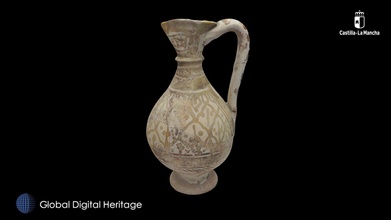 medieval flask castilla-la mancha spain - download free 3d model global digital heritage globaldigitalheritage 06f5645 3d print model - Mito3D