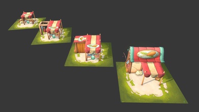 medieval market asset pack empire - buy royalty free 3d model marcrojas 2e932b0 low poly personal project you can see more my artstation https wwwartstationcom all done blender procreate 3d print model - Mito3D