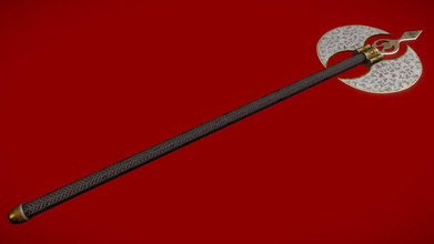 medieval ornament axe texturing challenge - download free 3d model mreaking a636155 my more traditional entry 3d print model - Mito3D