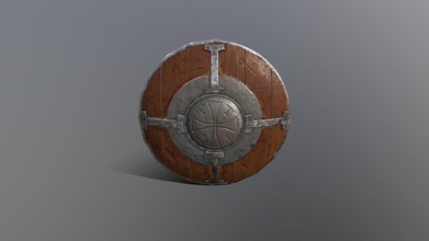 medieval shield - 3d model ivofernandez fd7cedb 3d print model - Mito3D