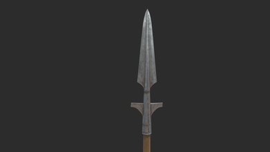 medieval spear - 3d model rob mac e1af2c5 3d print model - Mito3D