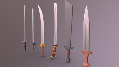 medieval espadas polypack gratis descargar 3d modelo generar infinito alstrainfinite 58a2e78 3d print model - Mito3D