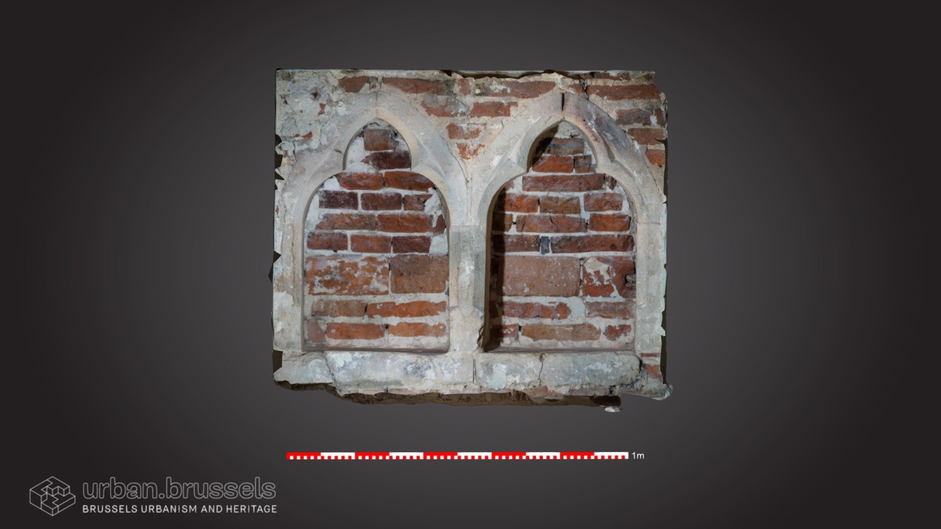 medieval windows rue la te d'or 1 brussels - download free 3d model archeobru 6f1ad76 3D print model - Mito3D