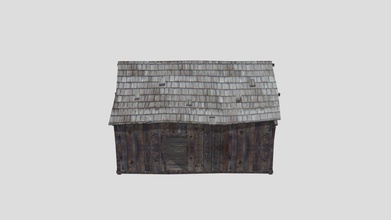 medieval wood shack - download free 3d model anyrpg 84c520a 3d print model - Mito3D