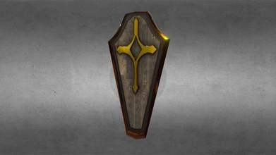 medieval wood shield - download free 3d model lucaspresoto cff070a 3d print model - Mito3D