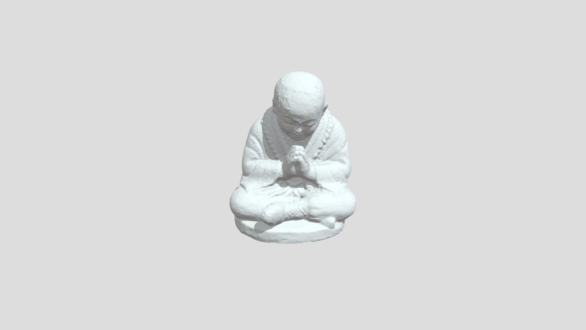 meditating buddhist monk statue 3d scanned - model naleksey 0c8a641 3D print model - Mito3D