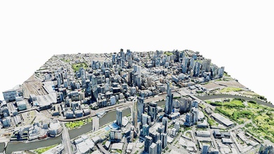 melbourne city building skyscraper map scan - buy royalty free 3d model asen naveasens gmailcom asensio 9280896 3d print model - Mito3D