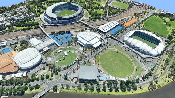 Melbourne Olimpiyat parklar stadyum Avustralya satın almak telif Bedava 3d model libantiel cain kriket kamış Spor Dalları John arena kil laver atletizm padok etiket coschs 3d print model - Mito3D