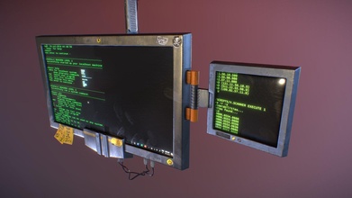 Söldner Versteck Stütze Dual Bildschirm Monitor 3d Modell alexdekeyser 4015f85 3d print model - Mito3D