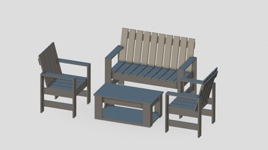 colina baja peque 3 sillas 3d modelo Adriana sosa adrianasosa cdc6df2 3d print model - Mito3D