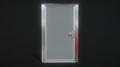 metal door wip-1 - 3d model vis-all-3d vis-all 3a92ce4 3d print model - Mito3D