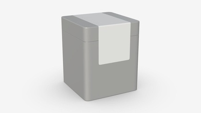 metallo latta di forma rettangolare - buy royalty-free modello 3d hq3dmod aivisastics fa9d310 3d print model - Mito3D