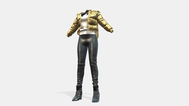 metallic padded jacket outfit - buy royalty free 3d model 3dia c3f82de 3d print model - Mito3D