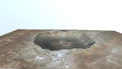 meteora cratere barringer montagna acquistare royalty gratuito 3d modello jonbimbo 748fe15 3d print model - Mito3D