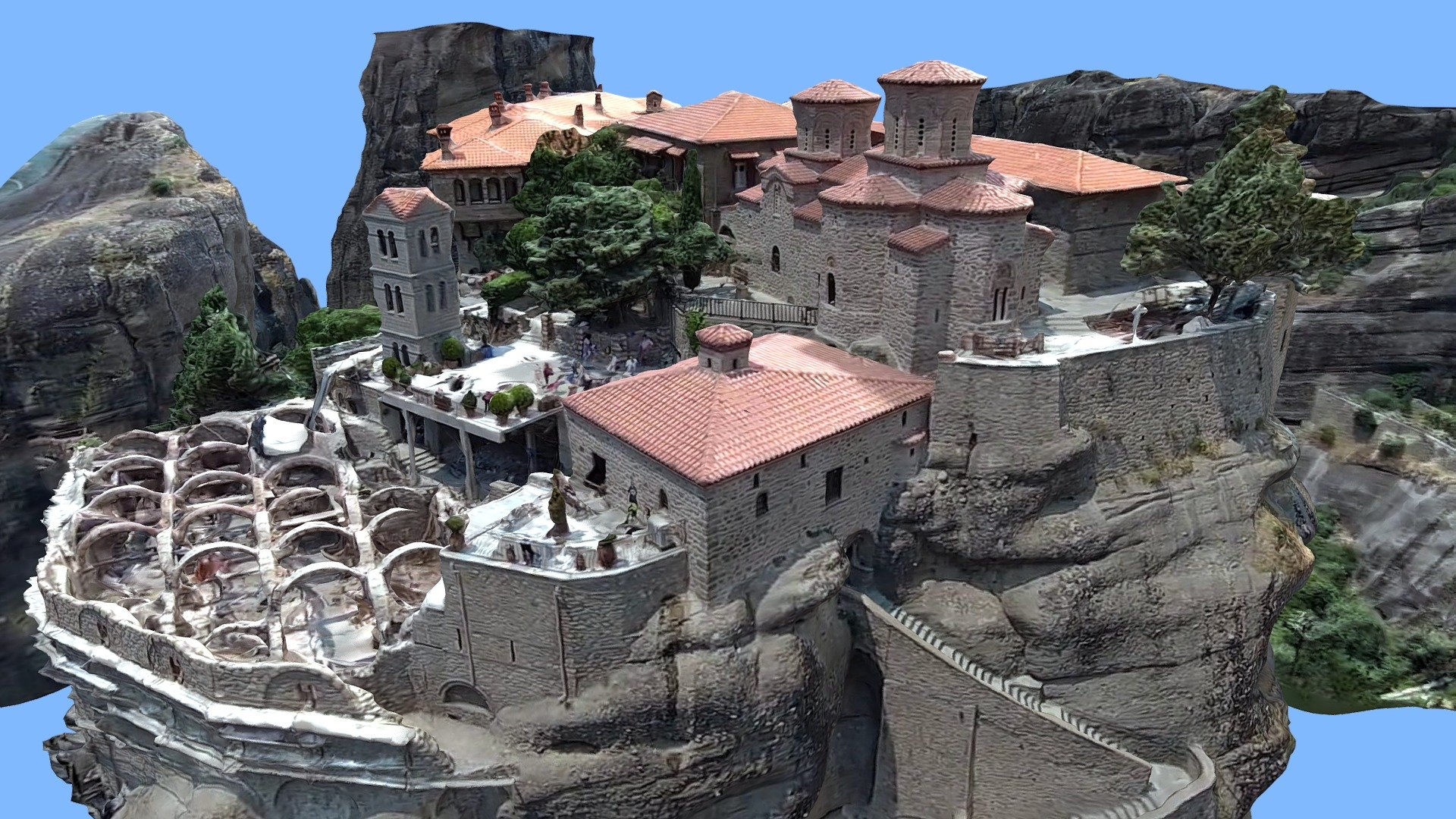 météore monastère Grèce acheter royalties libre 3d modèle libanciel 567301a photogrammétrie monastères 3D print model - Mito3D
