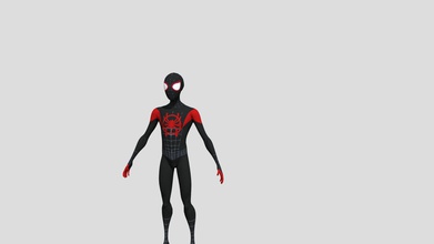 milhas low poly - modelo 3d enwi3d 9d0b614 miles morales feito faculdade, atribuição 3d print model - Mito3D