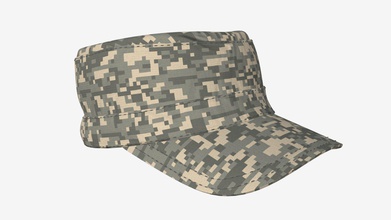 chapeau militaire - achetez des redevances gratuit modèle 3d hq3dmod aivisastics e264e98 3d print model - Mito3D
