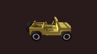 militaire jeep - modèle 3d fess94 d06bc1b low poly partie du véhicules militaires paquet 3d print model - Mito3D