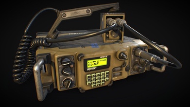 military radio high quality game ready asset - 3d model trickyegor 54734e1 3d print model - Mito3D
