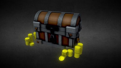 mimic treasure chest - 3d model tlarseneau b7bea90 3d print model - Mito3D