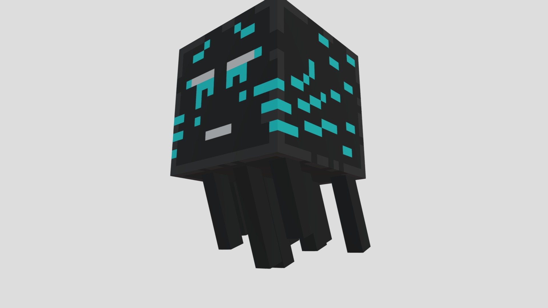 minecraft high contrast ghast - download free 3d model canyutsai canyutsai1 9c6e186 3D print model - Mito3D