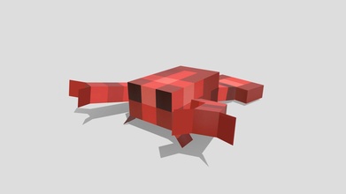 Minecraft lagosta baixar livre 3d modelo pó glitch 1801fbf 3d print model - Mito3D