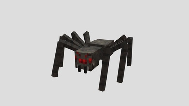 minecraft long-legged spider 3d fangs - download free model canyutsai canyutsai1 c582bc6 3d print model - Mito3D