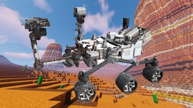 Minecraft NASA Neugierde bauen schematisch Kaufen Lizenzgebühren frei 3d Modell dumm ddff630 3d print model - Mito3D