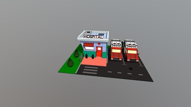 Mini Krankenhaus Krankenwagen download frei 3d Modell ervinyp262 1582625 3d print model - Mito3D
