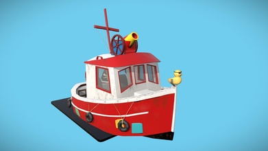 mini tugboat - 3d model lo se blais esiole a00a391 3d print model - Mito3D