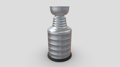 miniature stanley cup - buy royalty free 3d model pickle55100 d3d588b mini hockey prop collection nhl metal trophy metallic celebrate asset game blender texture pbr sport 3d print model - Mito3D