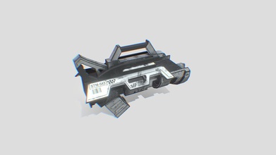 minigun 02 - modello 3d stormpod 72320f9 low res, mini pistola design staticsky gioco per cellulare 3d print model - Mito3D