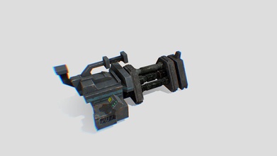 minigun-03 - 3d-Modell stormpod 0fd0d3c low-res mini-gun-design staticsky Handy-Spiel 3d print model - Mito3D