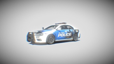 Mitsubishi Lancer Evolution Polizei Detroit download frei 3d Modell captaindavid100k ab29b0d 3d print model - Mito3D