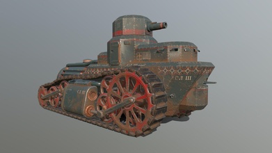 mobile fortress steam tank - 3d model jesse blom jb99ak 9671a0f 3d print model - Mito3D