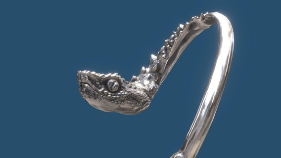 modelo serpiente comprar realeza gratis 3d loc impresión arqlpires joyería jewelry stl 3d print model - Mito3D