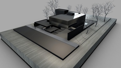 model ta house - 3d prefixa 76a17ce architecture black maquette show your projects d 3d print model - Mito3D