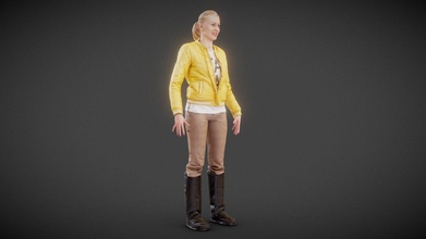 model yellow jacket boots 18 - buy royalty free 3d polygonal miniatures b6b02bf 3d print model - Mito3D
