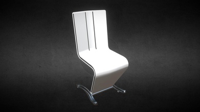 modern white chair - download free 3d model jucabal1984 645839d 3d print model - Mito3D